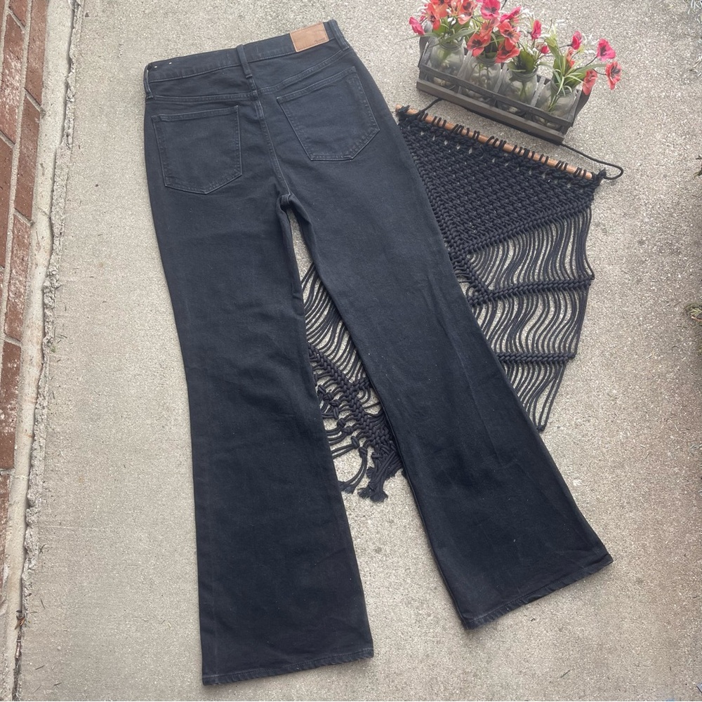 Madewell Black High Rise Flare Jeans Size 27 - Picture 5 of 6